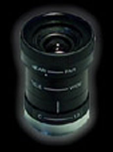 C-Mount manual zoom lens (5.0mm ~ 50.0mm) with manual iris and focus control.
